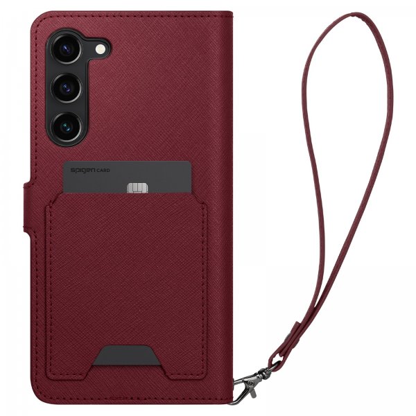 Spigen Samsung Galaxy S23 Plus Fodral Wallet S Plus Burgundy