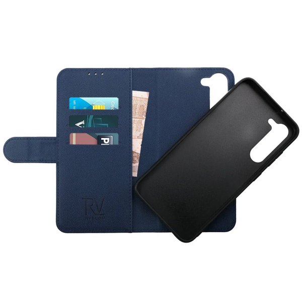 Rvelon Samsung Galaxy S23 Plus Fodral Magnetiskt Avtagbart Skal Blå