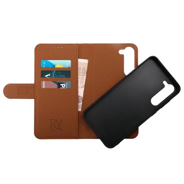 Rvelon Samsung Galaxy S23 Plus Fodral Magnetiskt Avtagbart Skal Brun