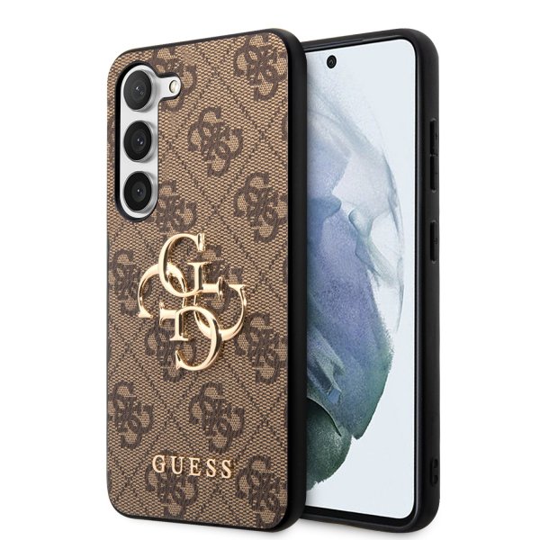 Guess Samsung Galaxy S23 Plus Skal 4G Logo Brun