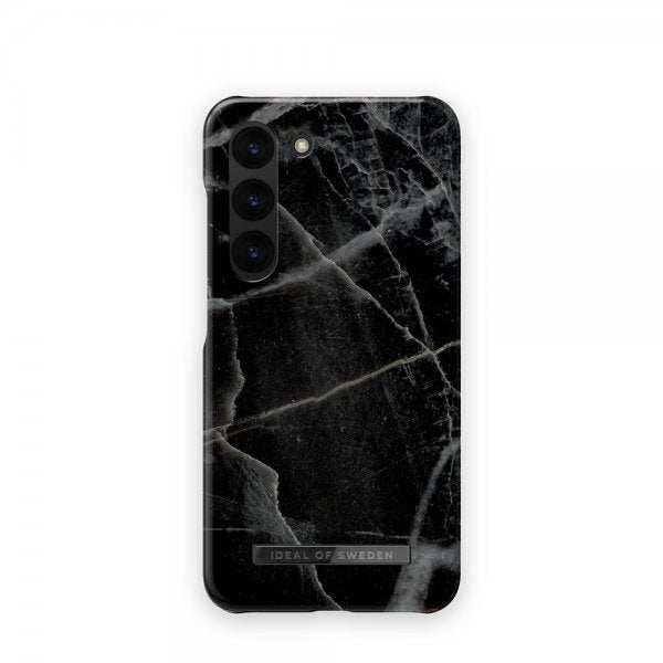 Ideal of Sweden Samsung Galaxy S23 Plus Skal Fashion Case Black Thunder Marble
