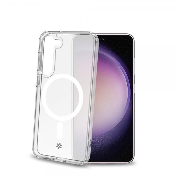 Celly Samsung Galaxy S23 Plus Skal GELSKINMAG MagSafe Transparent