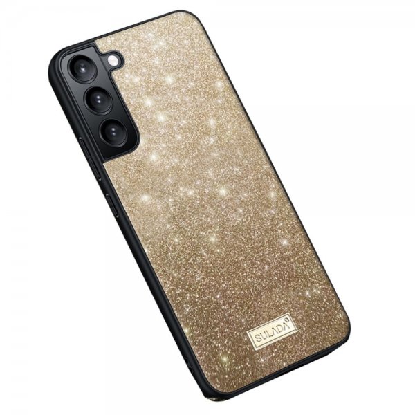 Sulada Samsung Galaxy S23 Plus Skal Glitter Guld