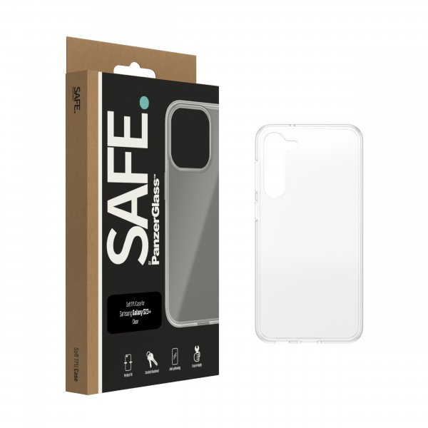SAFE by PanzerGlass Samsung Galaxy S23 Plus Skal Soft TPU Case Transparent