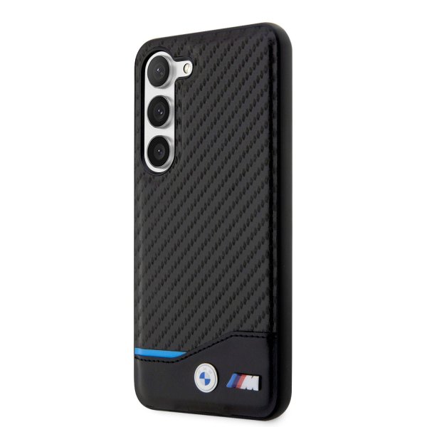BMW Samsung Galaxy S23 Skal Carbon & Stripe Svart