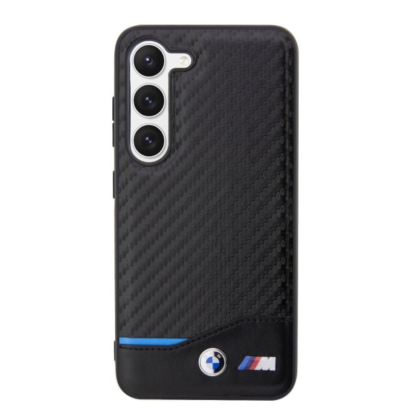 BMW Samsung Galaxy S23 Skal Carbon & Stripe Svart