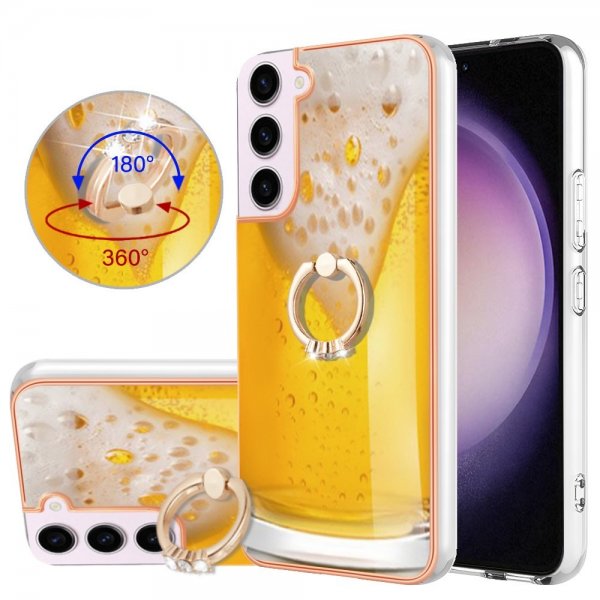 Samsung Galaxy S23 Skal med Finger Ring Motiv Öl