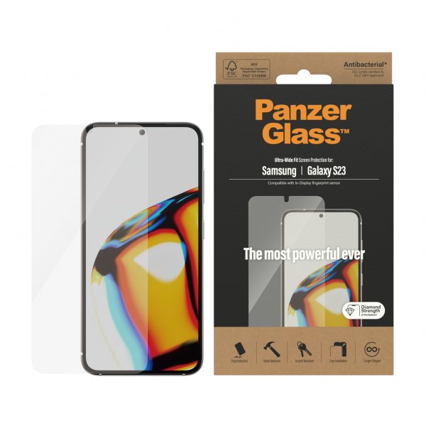 PanzerGlass Samsung Galaxy S23 Skärmskydd Ultra-Wide Fit