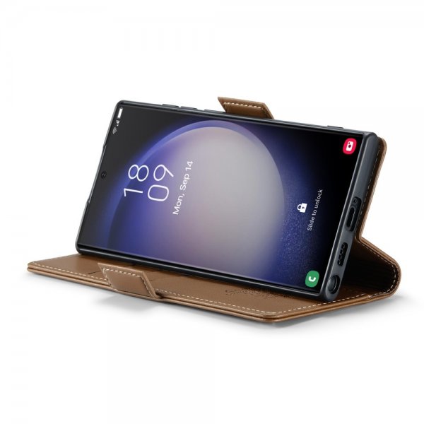 CaseMe Samsung Galaxy S23 Ultra Fodral 023 Series Brun