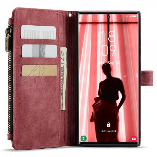 CaseMe Samsung Galaxy S23 Ultra Fodral C30 Series Röd