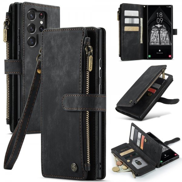 CaseMe Samsung Galaxy S23 Ultra Fodral C30 Series Svart