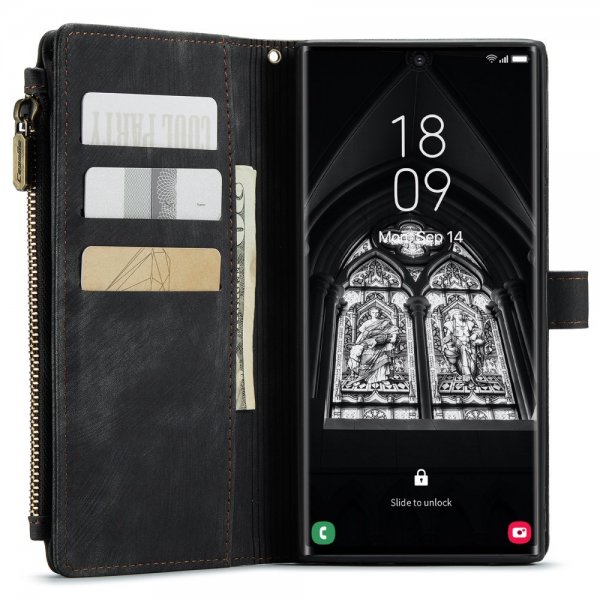 CaseMe Samsung Galaxy S23 Ultra Fodral C30 Series Svart