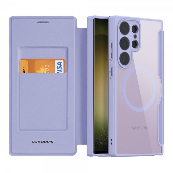 Dux Ducis Samsung Galaxy S23 Ultra Fodral Skin X Pro Series MagSafe Lila