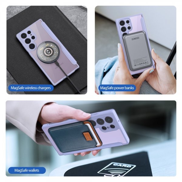 Dux Ducis Samsung Galaxy S23 Ultra Fodral Skin X Pro Series MagSafe Lila