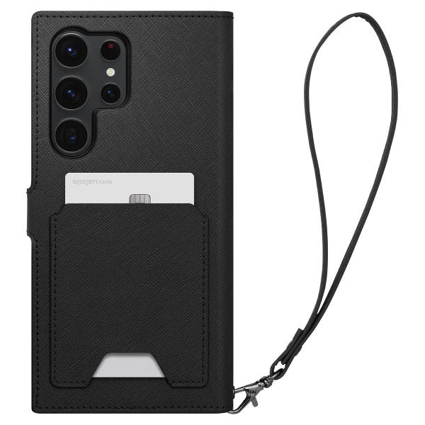 Spigen Samsung Galaxy S23 Ultra Fodral Wallet S Plus Svart