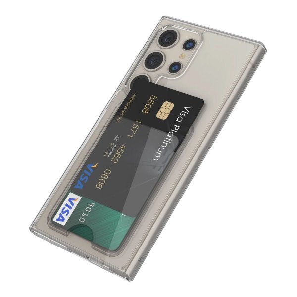 Rvelon Samsung Galaxy S23 Ultra Skal Korthållare Transparent