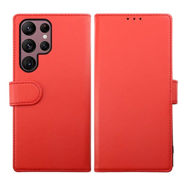 Rvelon Samsung Galaxy S23 Ultra Fodral Magnetiskt Avtagbart Skal Röd