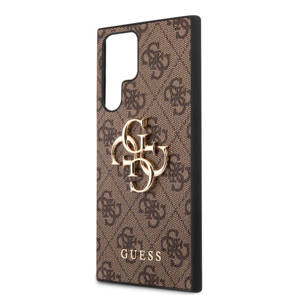 Guess Samsung Galaxy S23 Ultra Skal 4G Logo Brun