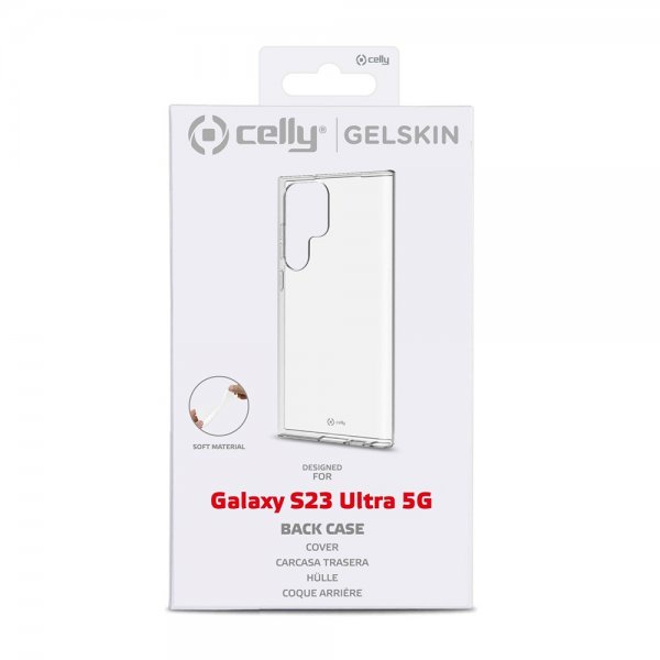 Celly Samsung Galaxy S23 Ultra Skal GELSKIN Transparent