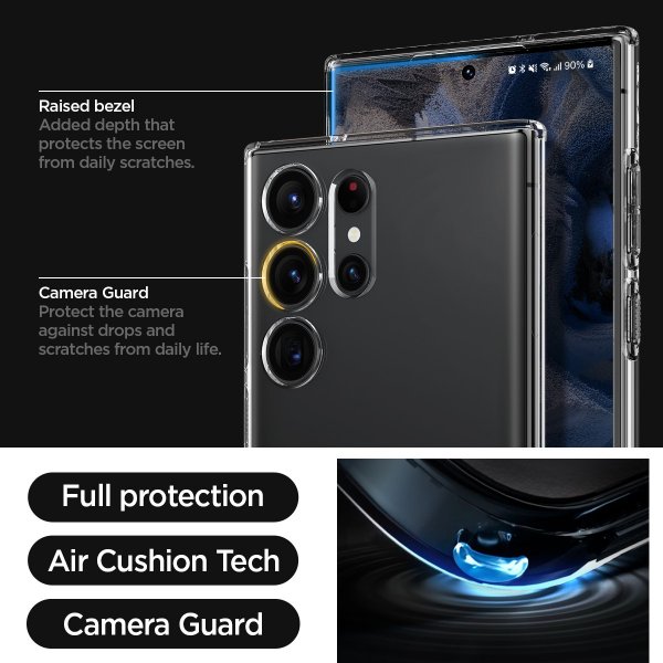 Spigen Samsung Galaxy S23 Ultra Skal Liquid Crystal Crystal Clear
