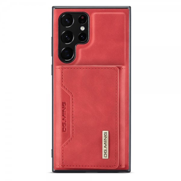 Dg.Ming Samsung Galaxy S23 Ultra Skal M2 Series Löstagbar Korthållare Röd