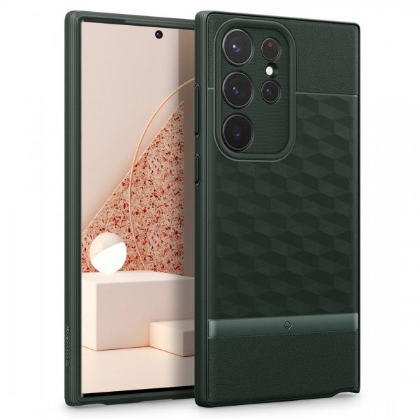 Caseology Samsung Galaxy S23 Ultra Skal Parallax Midnight Green