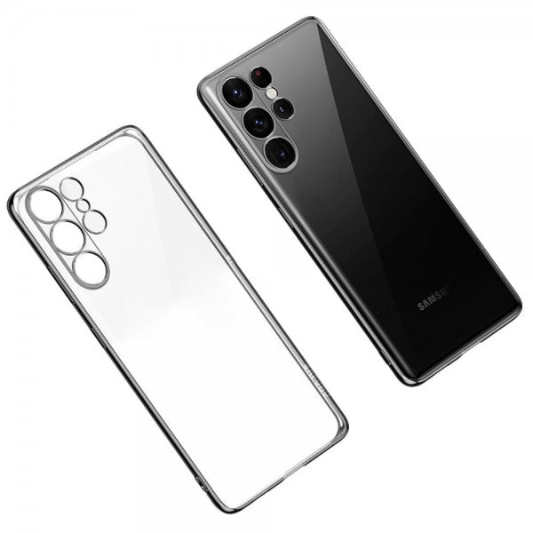 Sulada Samsung Galaxy S23 Ultra Skal Pläterad Kant Svart