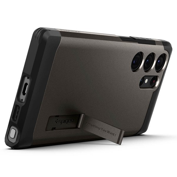 Spigen Samsung Galaxy S23 Ultra Skal Tough Armor Gunmetal