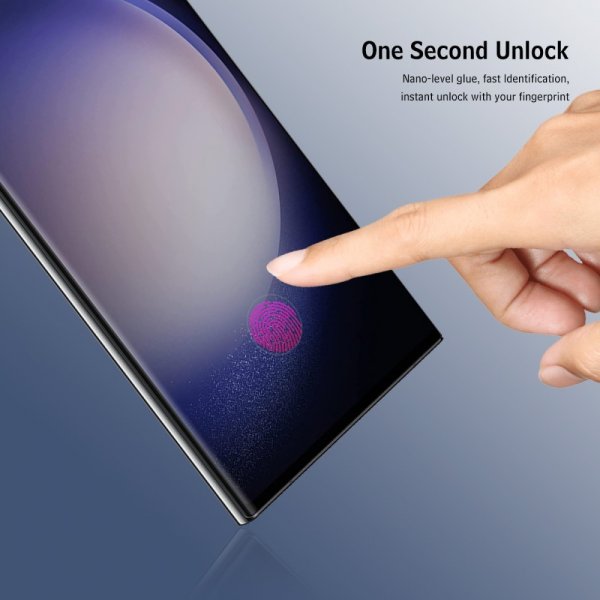 Enkay Samsung Galaxy S23 Ultra Skärmskydd med Monteringsram Easy Install