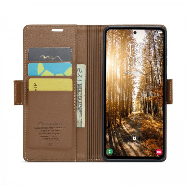 CaseMe Samsung Galaxy S24 FE Fodral 023 Series Brun