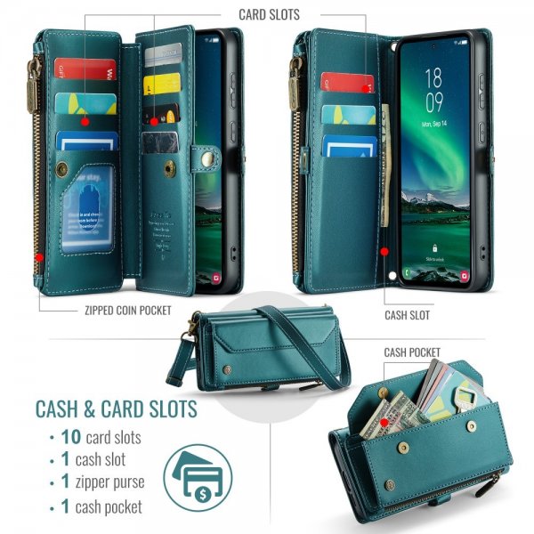 CaseMe Samsung Galaxy S24 FE Fodral C36 Series Grön