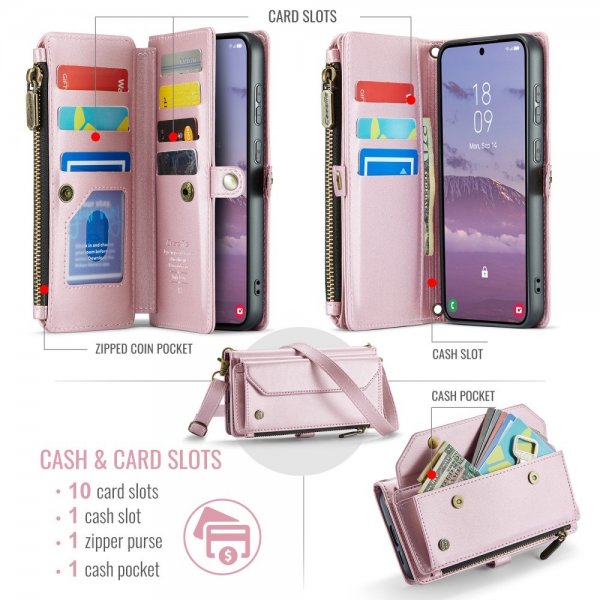 CaseMe Samsung Galaxy S24 FE Fodral C36 Series Rosa