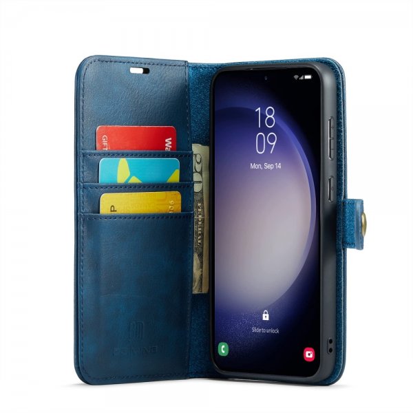 Dg.Ming Samsung Galaxy S24 FE Fodral med Löstagbart Skal Blå