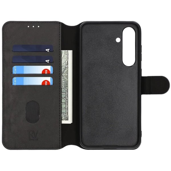 Rvelon Samsung Galaxy S24 FE Fodral Magnetiskt Avtagbart Skal Svart