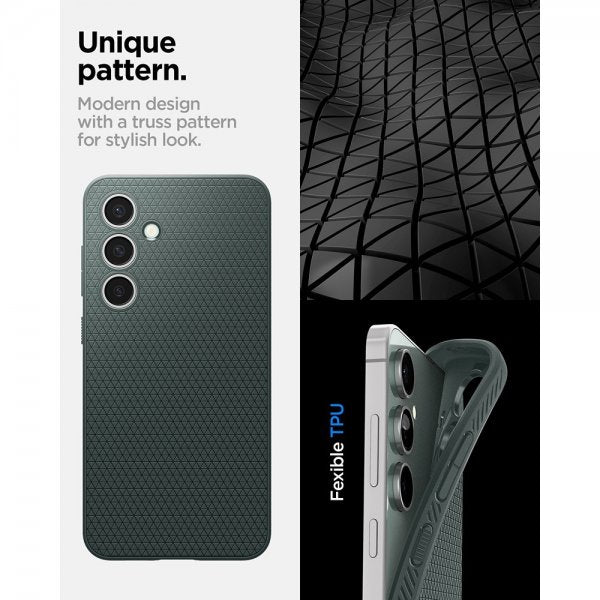 Spigen Samsung Galaxy S24 FE Skal Liquid Air Abyss Green