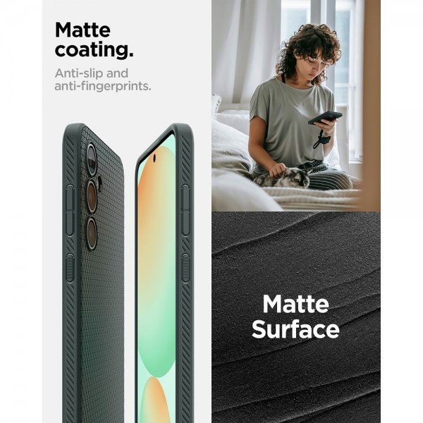 Spigen Samsung Galaxy S24 FE Skal Liquid Air Abyss Green