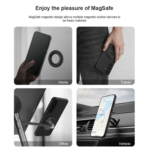 Nillkin Samsung Galaxy S24 FE Skal Super Frosted Shield Pro MagSafe Svart