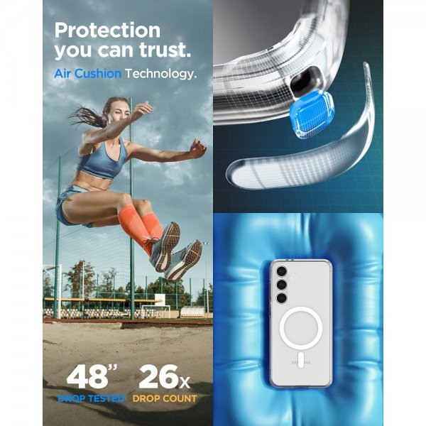 Spigen Samsung Galaxy S24 FE Skal Ultra Hybrid MagFit Vit