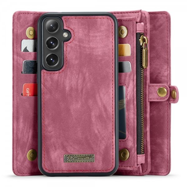 CaseMe Samsung Galaxy S24 Fodral 008 Series Löstagbart Skal Röd