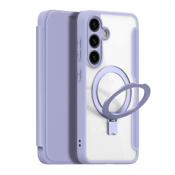 Dux Ducis Samsung Galaxy S24 Fodral Skin X Pro Series Kickstand MagSafe Lila