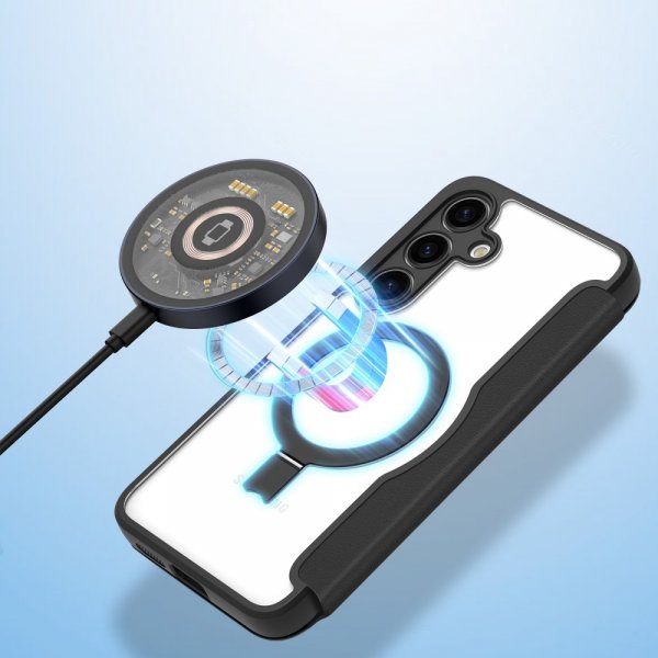 Dux Ducis Samsung Galaxy S24 Fodral Skin X Pro Series Kickstand MagSafe Svart