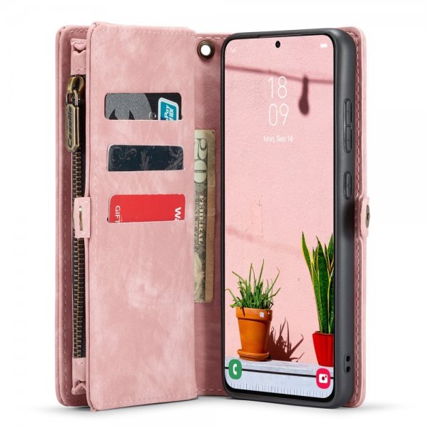 CaseMe Samsung Galaxy S24 Plus Fodral 008 Series Löstagbart Skal Rosa