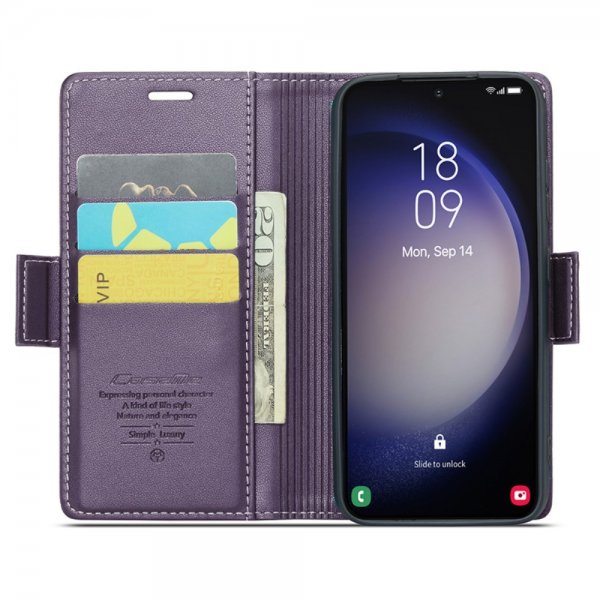 CaseMe Samsung Galaxy S24 Plus Fodral 023 Series Lila