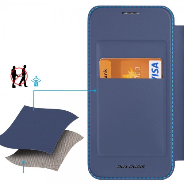 Dux Ducis Samsung Galaxy S24 Plus Fodral Skin X Pro Series Kickstand MagSafe Blå