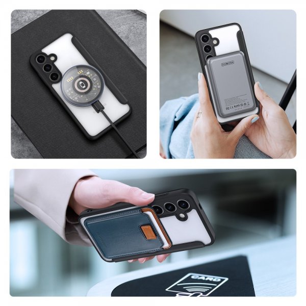Dux Ducis Samsung Galaxy S24 Plus Fodral Skin X Pro Series Kickstand MagSafe Svart