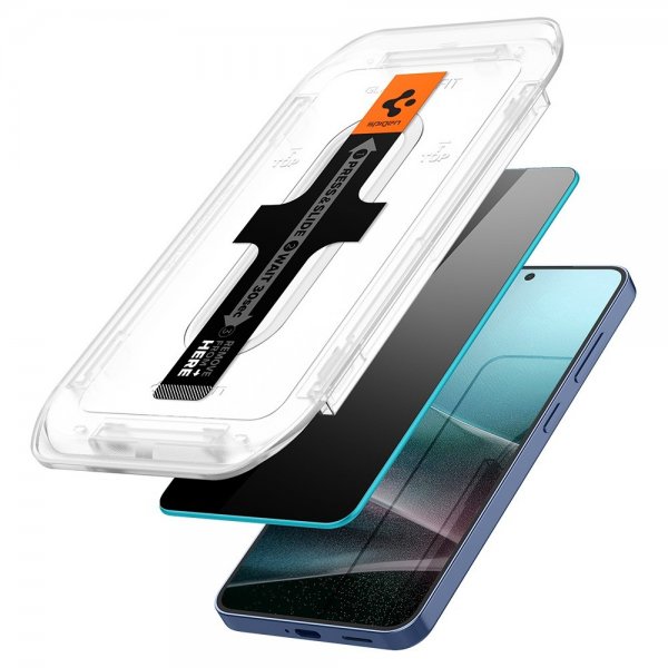 Spigen Samsung Galaxy S24 Plus/Galaxy S25 Plus Skärmskydd GLAS.tR EZ Fit Privacy 2-pack