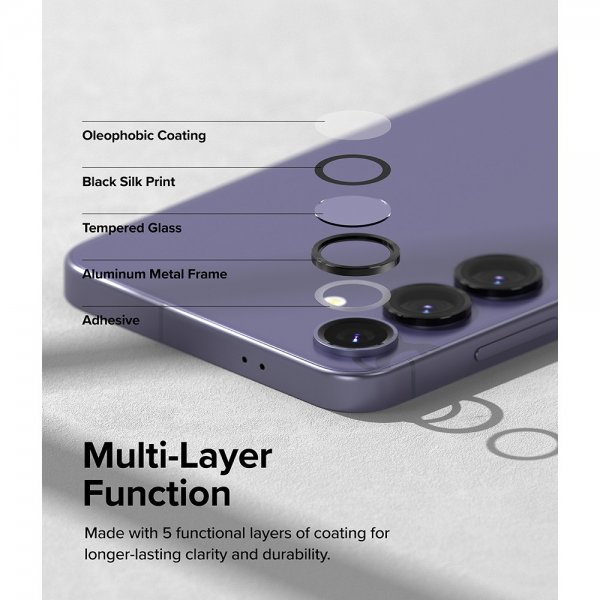 Ringke Samsung Galaxy S24 Plus Kameraskydd Camera Lens Frame Svart