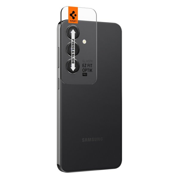 Spigen Samsung Galaxy S24 Plus Kameraskydd GLAS.tR EZ Fit Optik Pro 2-pack Svart