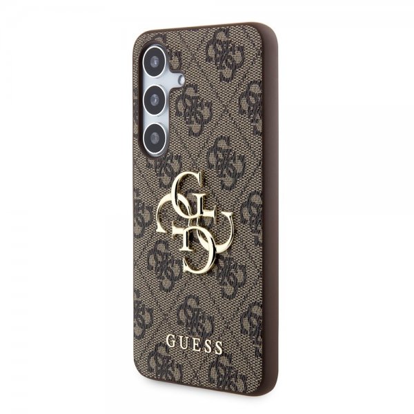 Guess Samsung Galaxy S24 Plus Skal 4G Metal Logo Brun