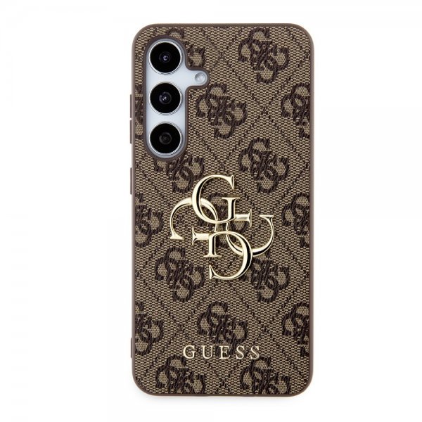 Guess Samsung Galaxy S24 Plus Skal 4G Metal Logo Brun
